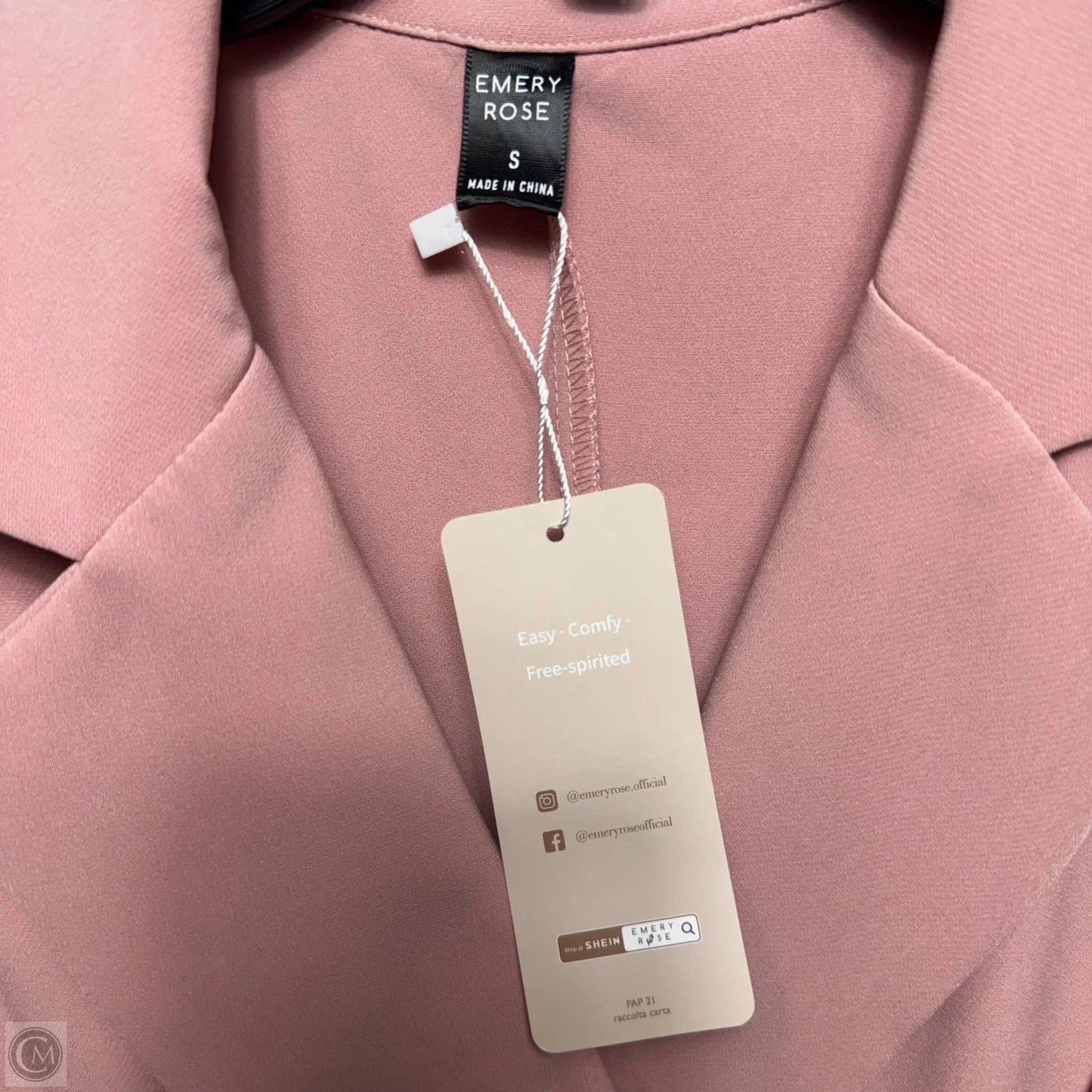 Dress Casual Short By Emery Rose In Pink, Size: S