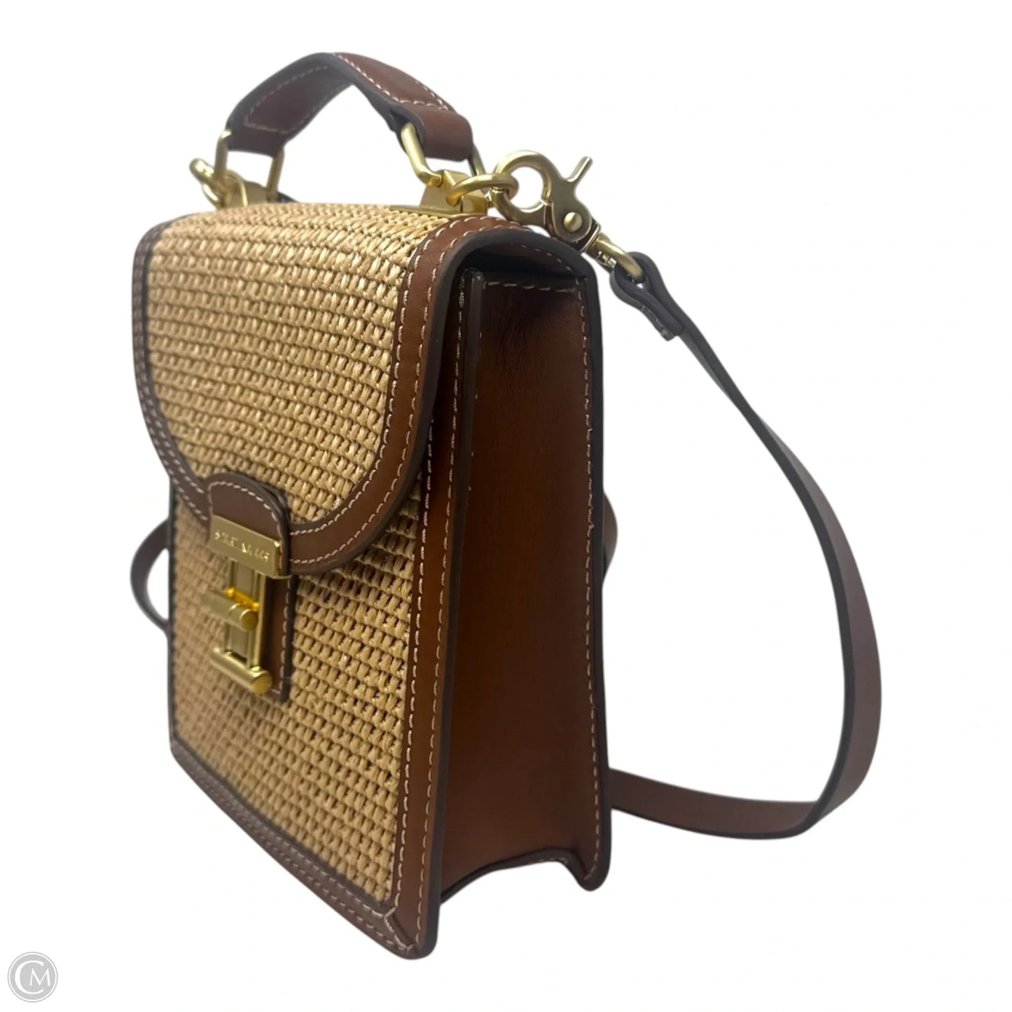 Straw Case Crossbody By Spartina, Size: Medium