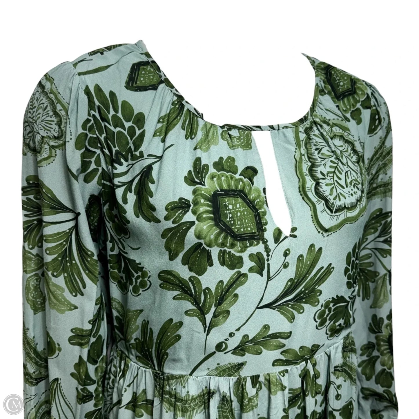 Andrea Midi Dress By Spartina In Serpentine Foliage Pesto, Size: M