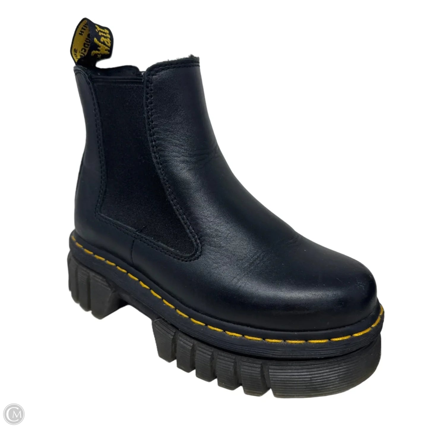 Audrick Chelsea Platform Boots By Dr Martens In Black, Size: 5