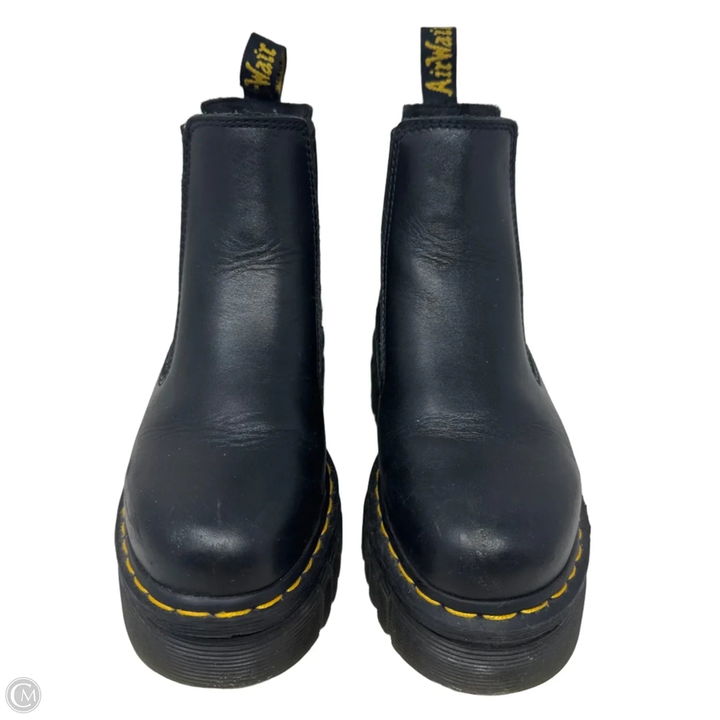 Audrick Chelsea Platform Boots By Dr Martens In Black, Size: 5