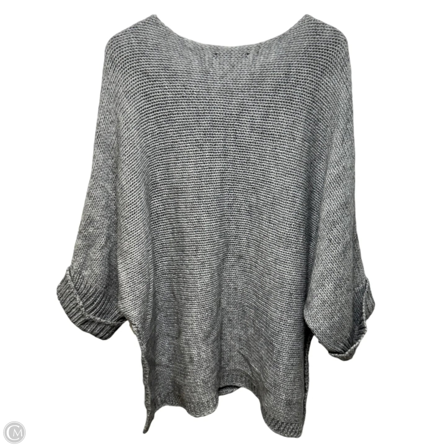 Italian Alpaca Wool Blend Sweater By Berretti In Grey, Size: S
