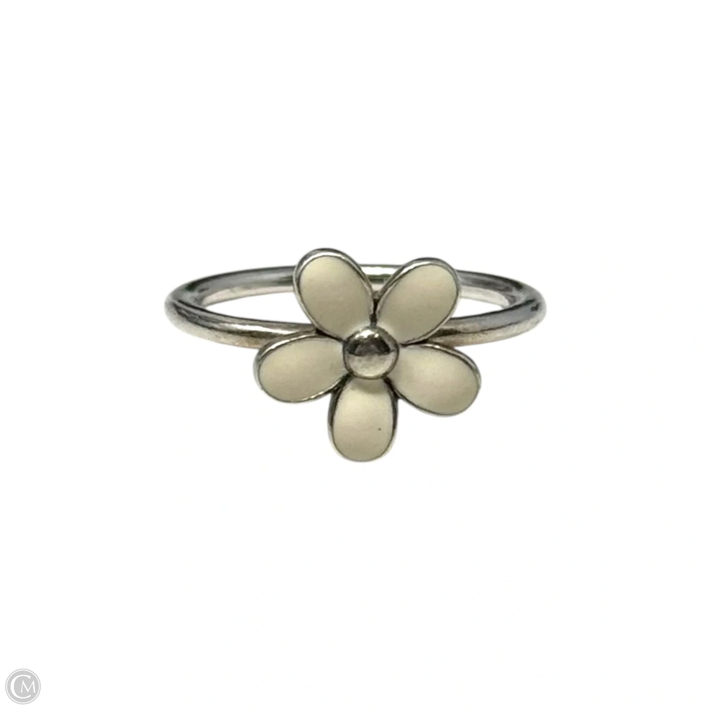 Darling Daisy Enamel Ring Sterling Silver By Pandora, Size: 5.5