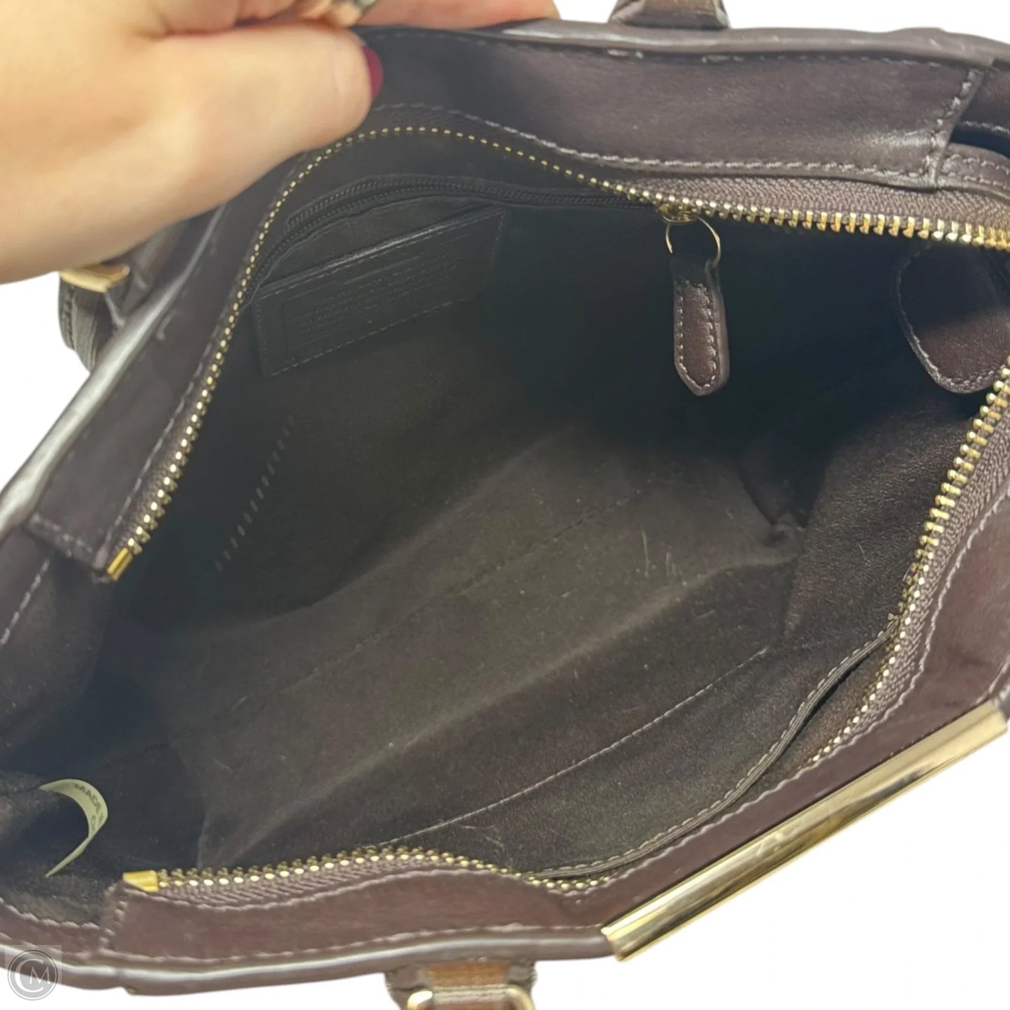 North South Handbag Designer By Coach, Size: Small