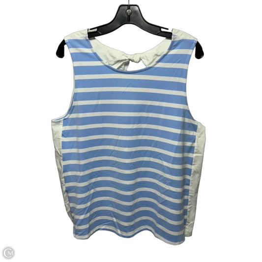 Top Sleeveless By Crown And Ivy In Striped Pattern, Size: Xl