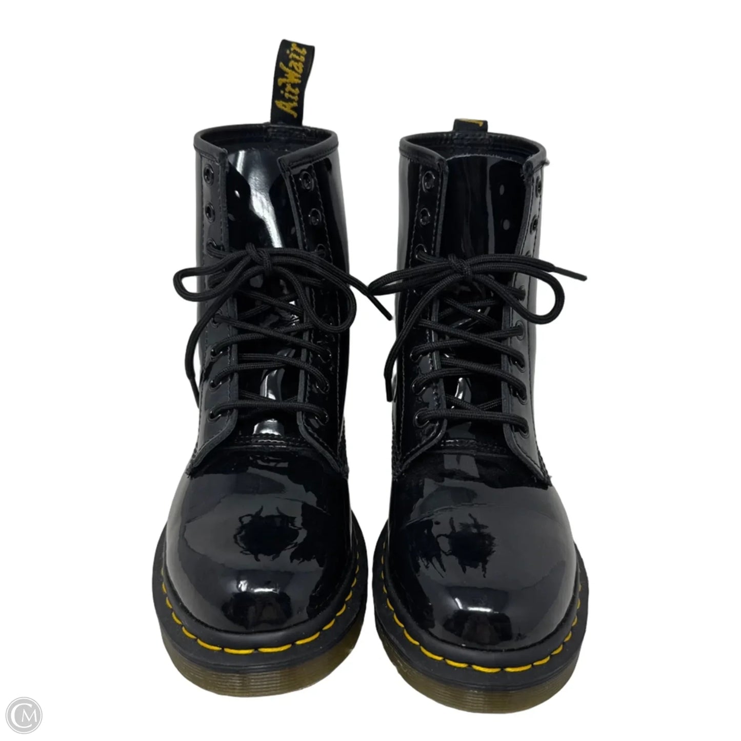 Patent 1460 Boots Combat By Dr Martens In Black, Size: 8