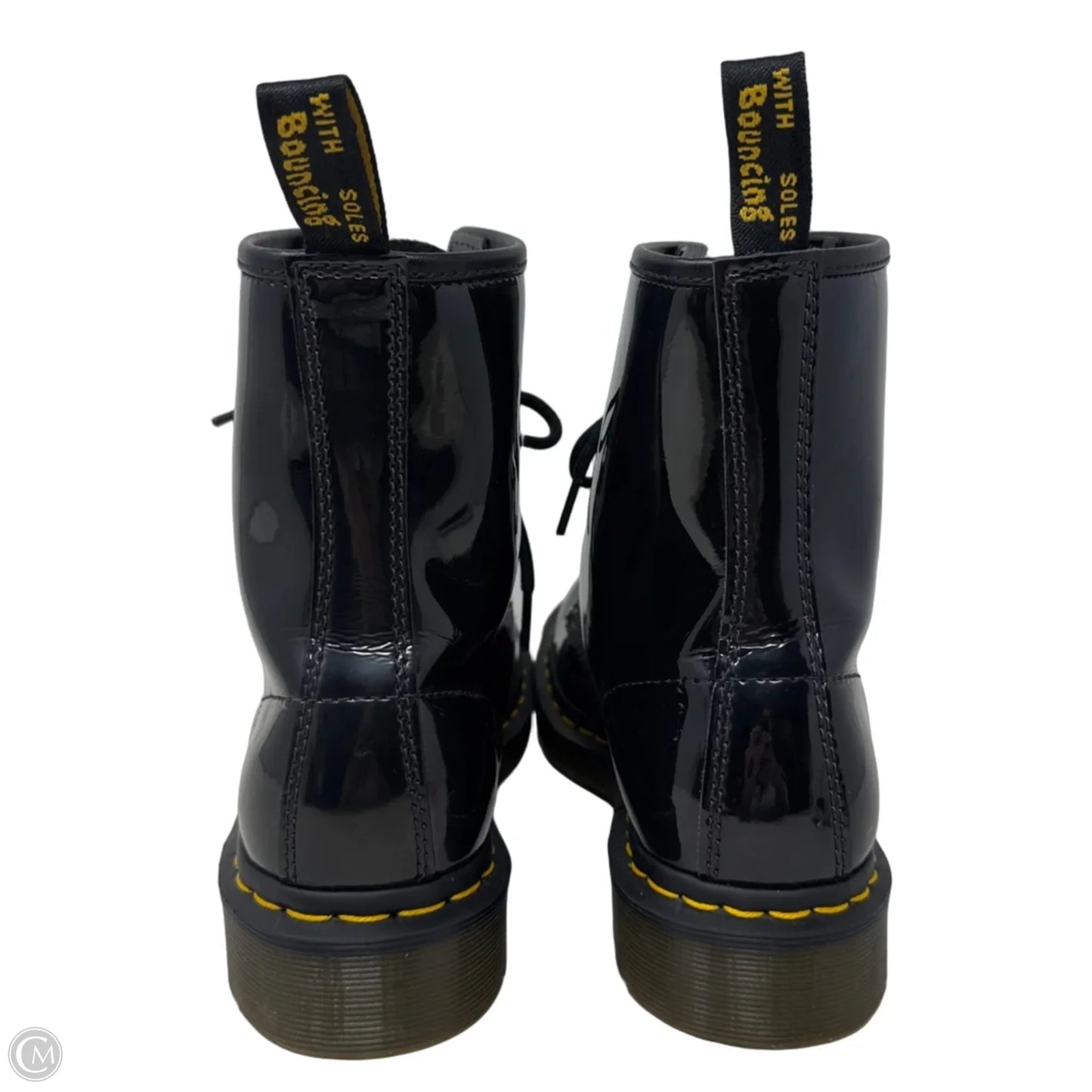 Patent 1460 Boots Combat By Dr Martens In Black, Size: 8