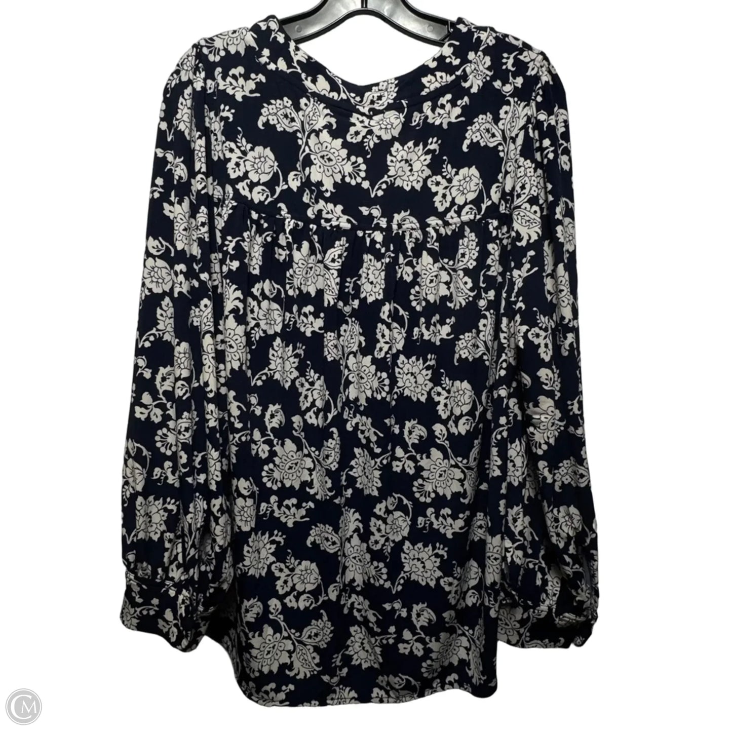 Top Long Sleeve By Lane Bryant In Blue, Size: 18