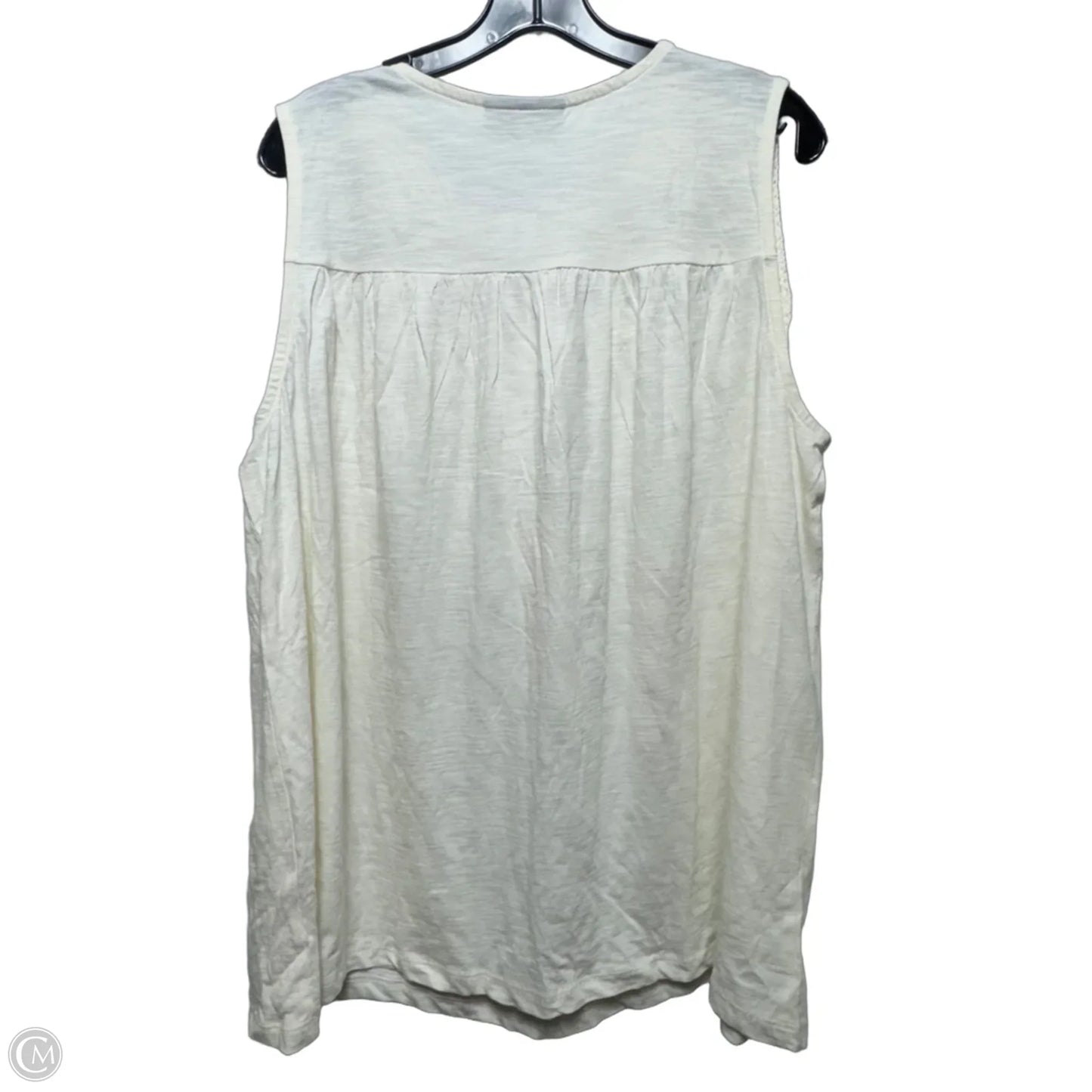 Top Sleeveless By Lane Bryant In Cream, Size: 18