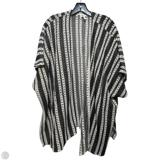 Sweater Cardigan By Maurices In Black & Cream, Size: Osfm