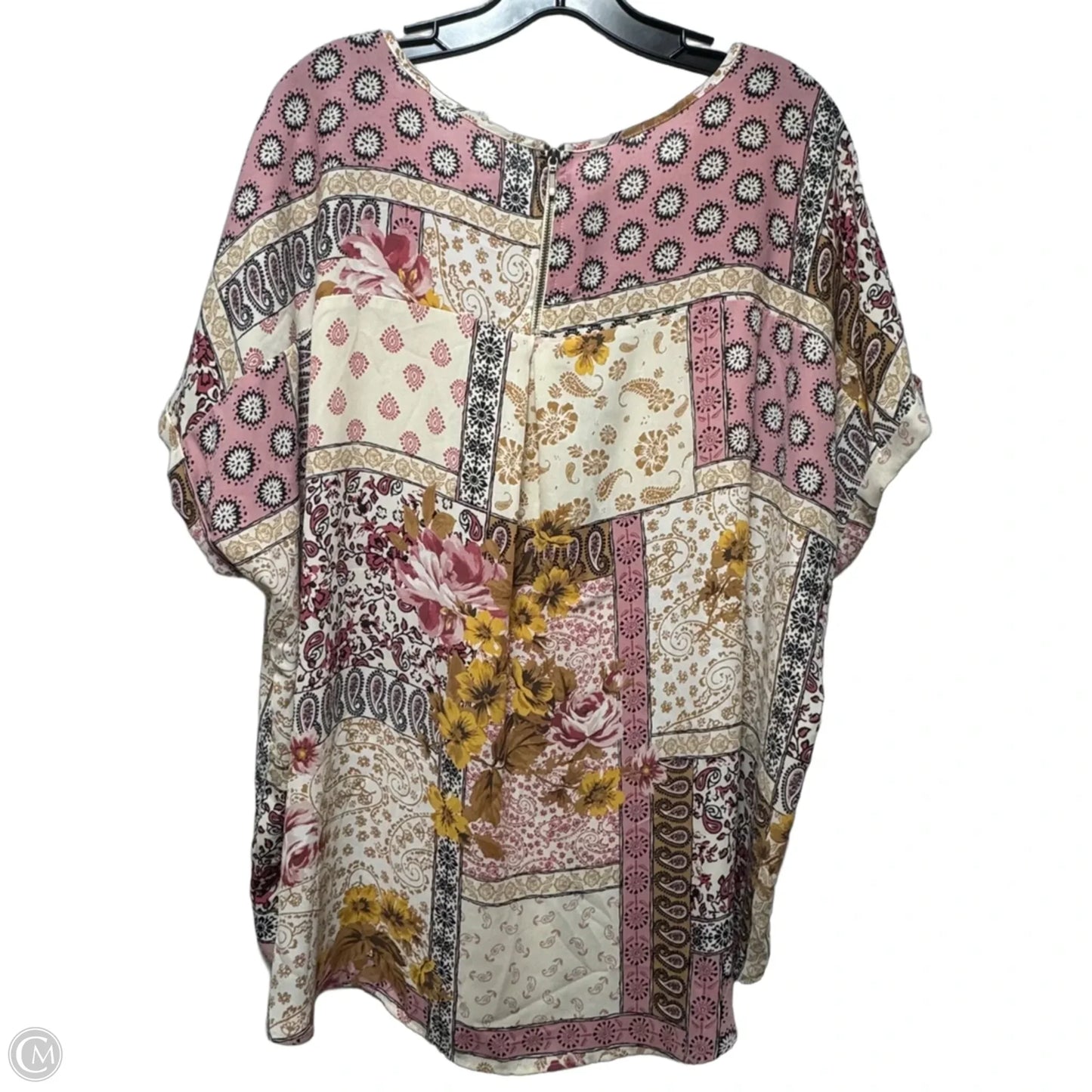 Top Short Sleeve By Maurices In Pink, Size: 2x