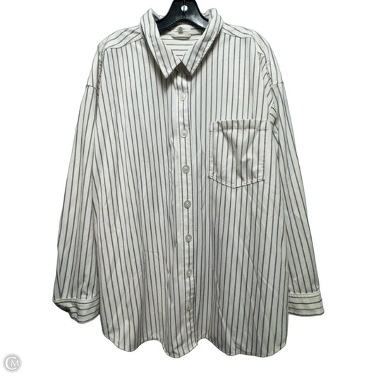 Top Long Sleeve By Maurices In Striped Pattern, Size: 2x