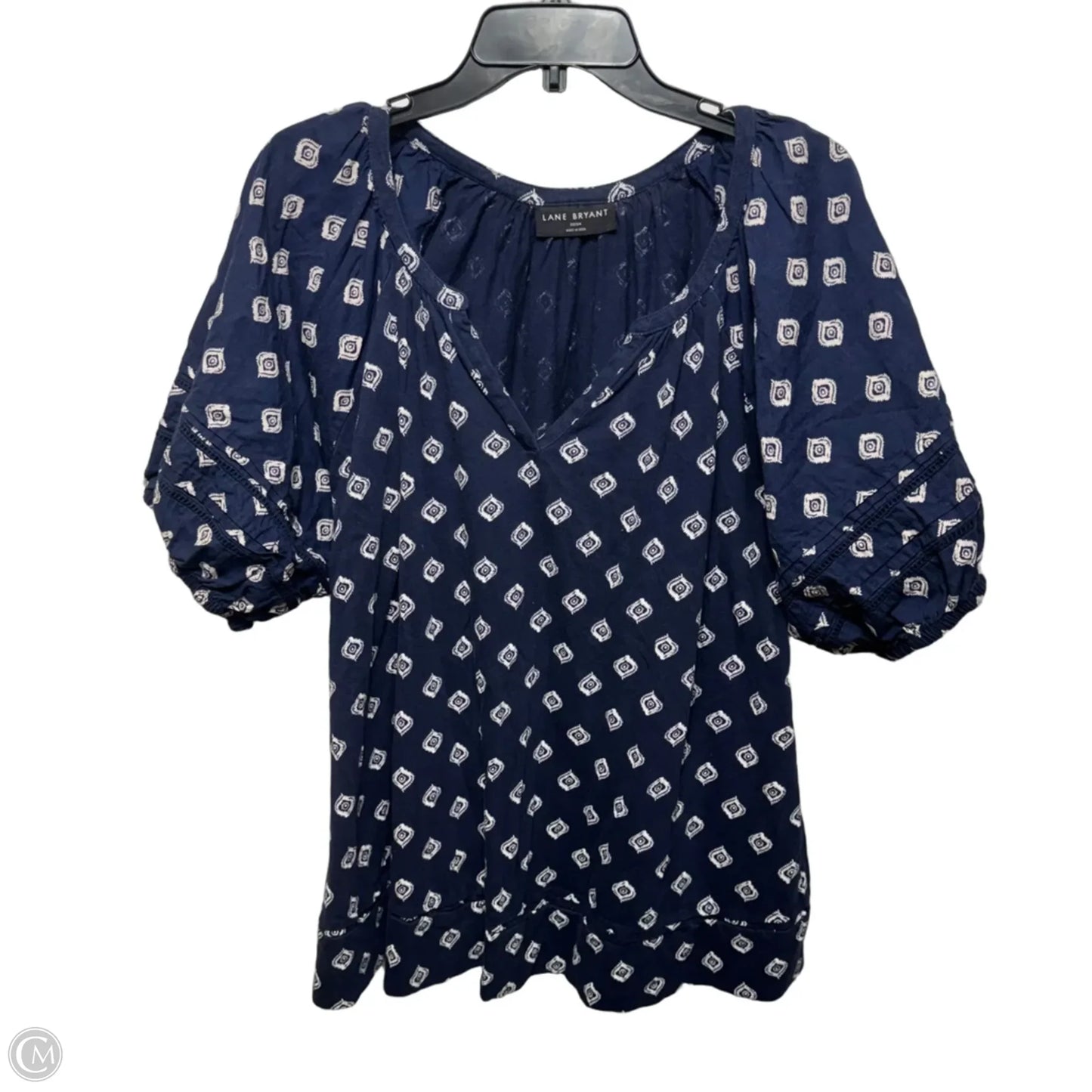 Top Short Sleeve By Lane Bryant In Blue, Size: 22/24