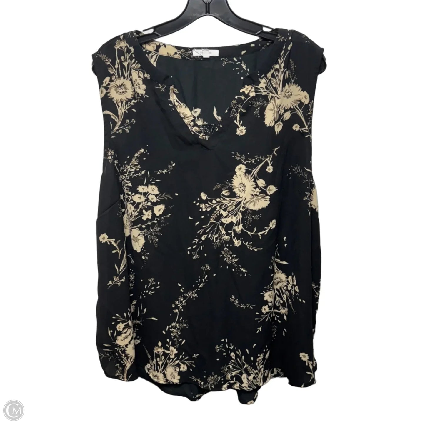 Top Sleeveless By Maurices In Floral Print, Size: 3x