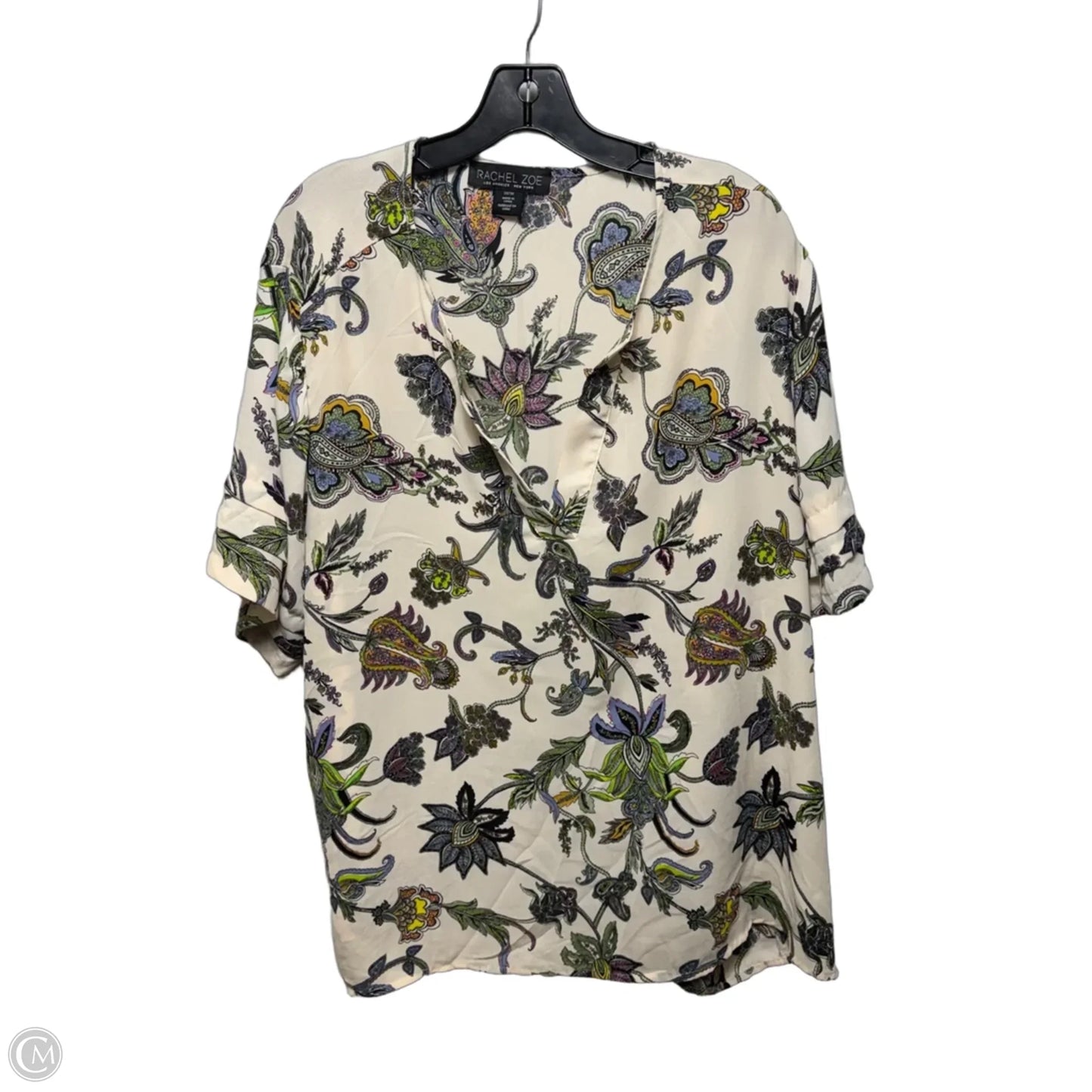 Top Short Sleeve By Rachel Zoe In Floral Print, Size: 3x
