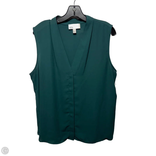 Top Sleeveless By Nordstrom In Green, Size: 1X