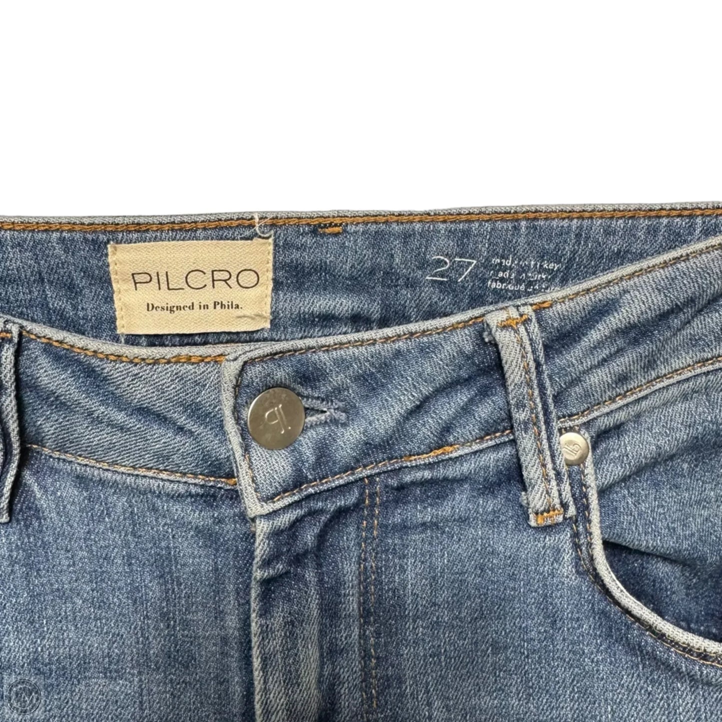 Jeans Flared By Pilcro In Blue Denim, Size: 4/27