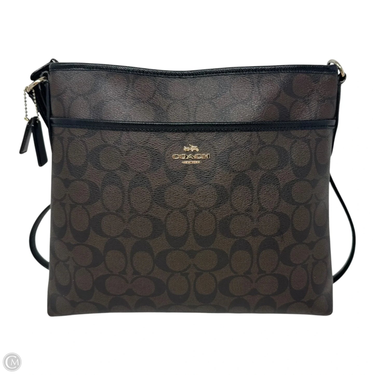 Signature File Crossbody Designer By Coach, Size: Medium
