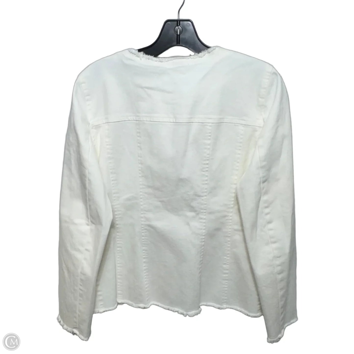 Jacket Denim By Elliott Lauren In Cream, Size: 8