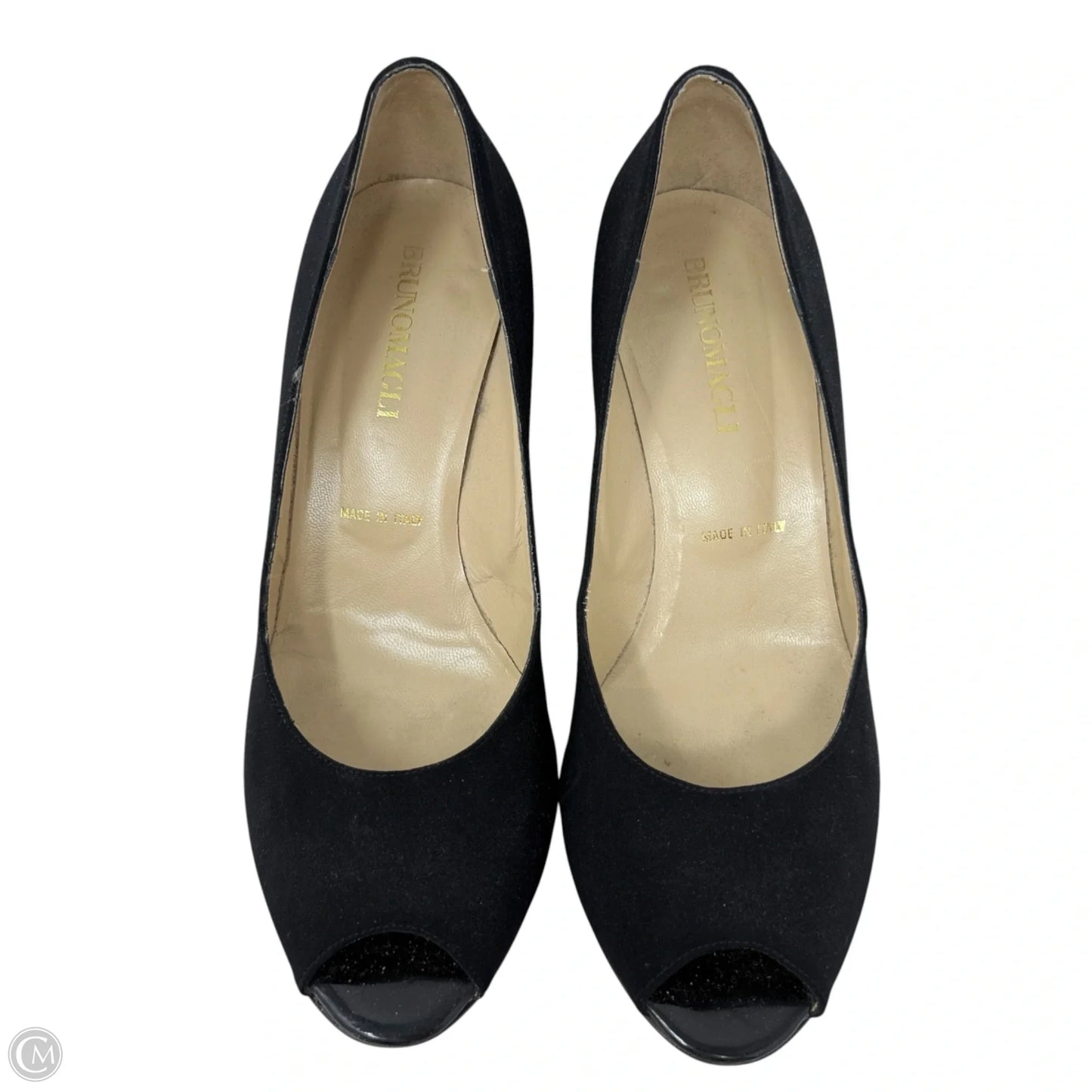 Novati Peep Toe Pumps By Bruno Magli Shoes In Black, Size: 8