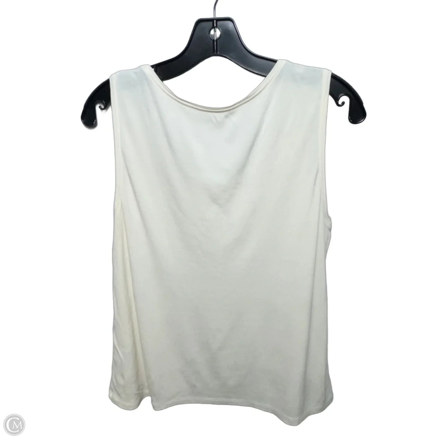 Silk Top Sleeveless By Eileen Fisher In Cream, Size: S ESTIMATED