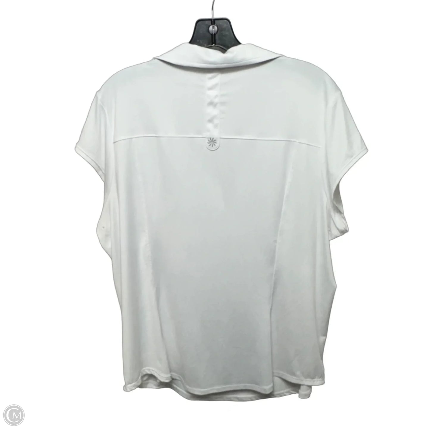 Athletic Top Short Sleeve By Athleta In White, Size: 1x