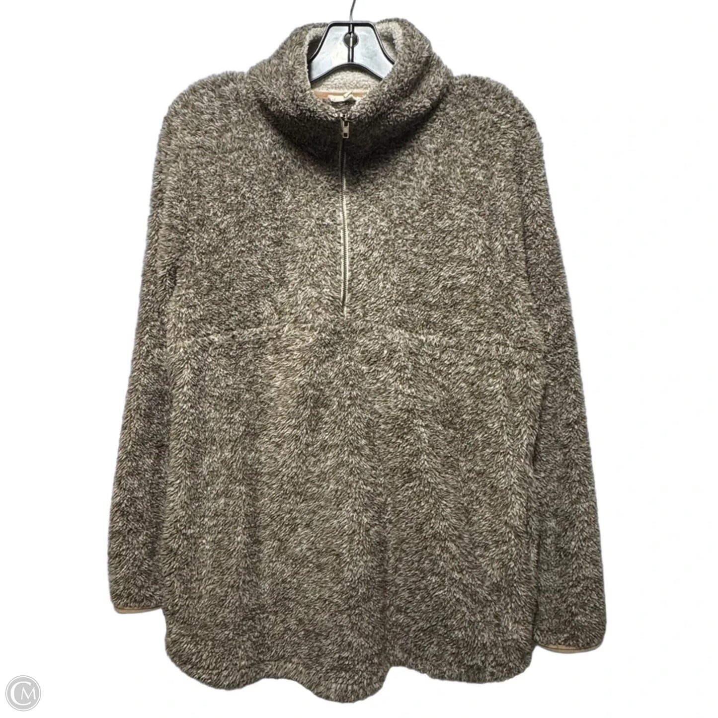 Jacket Fleece By Entro In Brown, Size: S