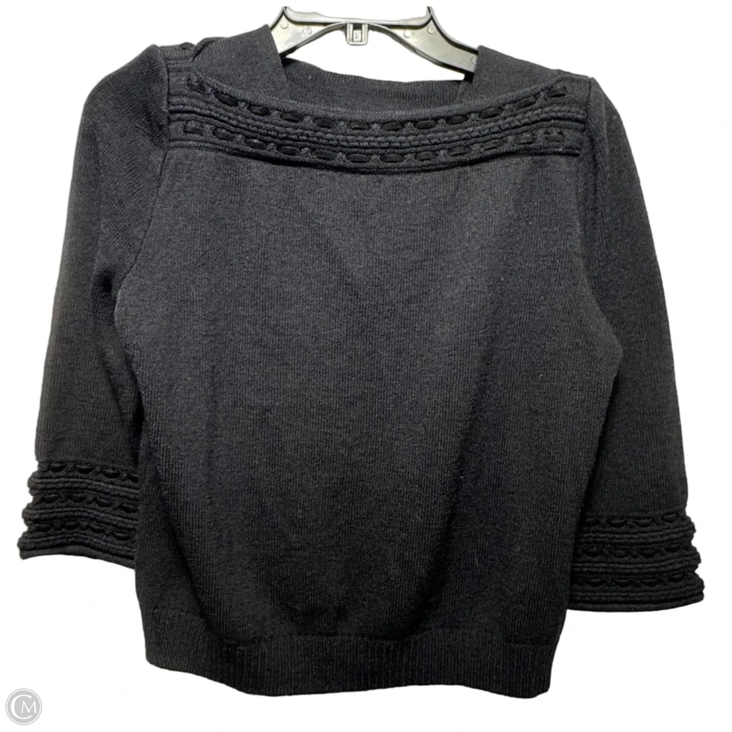 Sweater Cardigan Luxury Designer By St John Collection In Black, Size: S