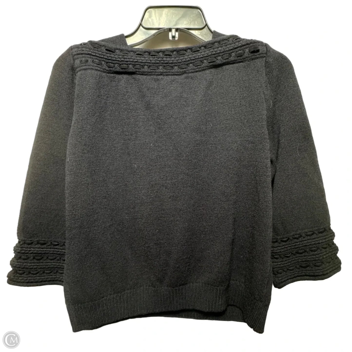 Sweater Cardigan Luxury Designer By St John Collection In Black, Size: S