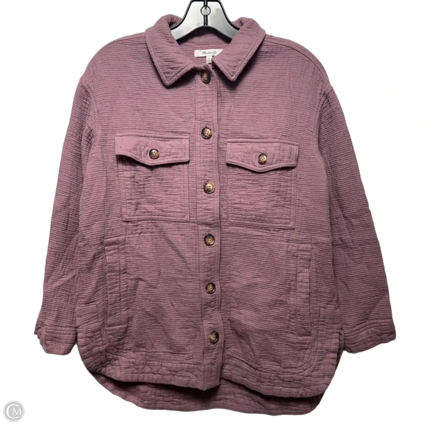 Jacket Moto By Madewell In Purple, Size: Xs