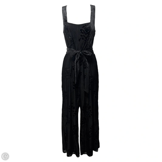 Velvet Burnout Jumpsuit By Moulinette Soeurs In Black, Size: 2