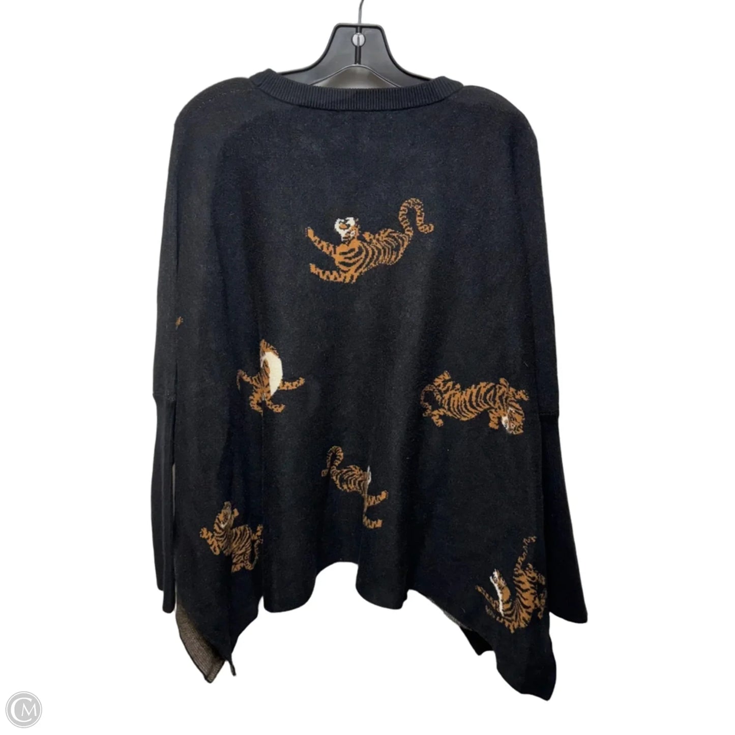 Poncho By She + Sky In Animal Print, Size: Osfm