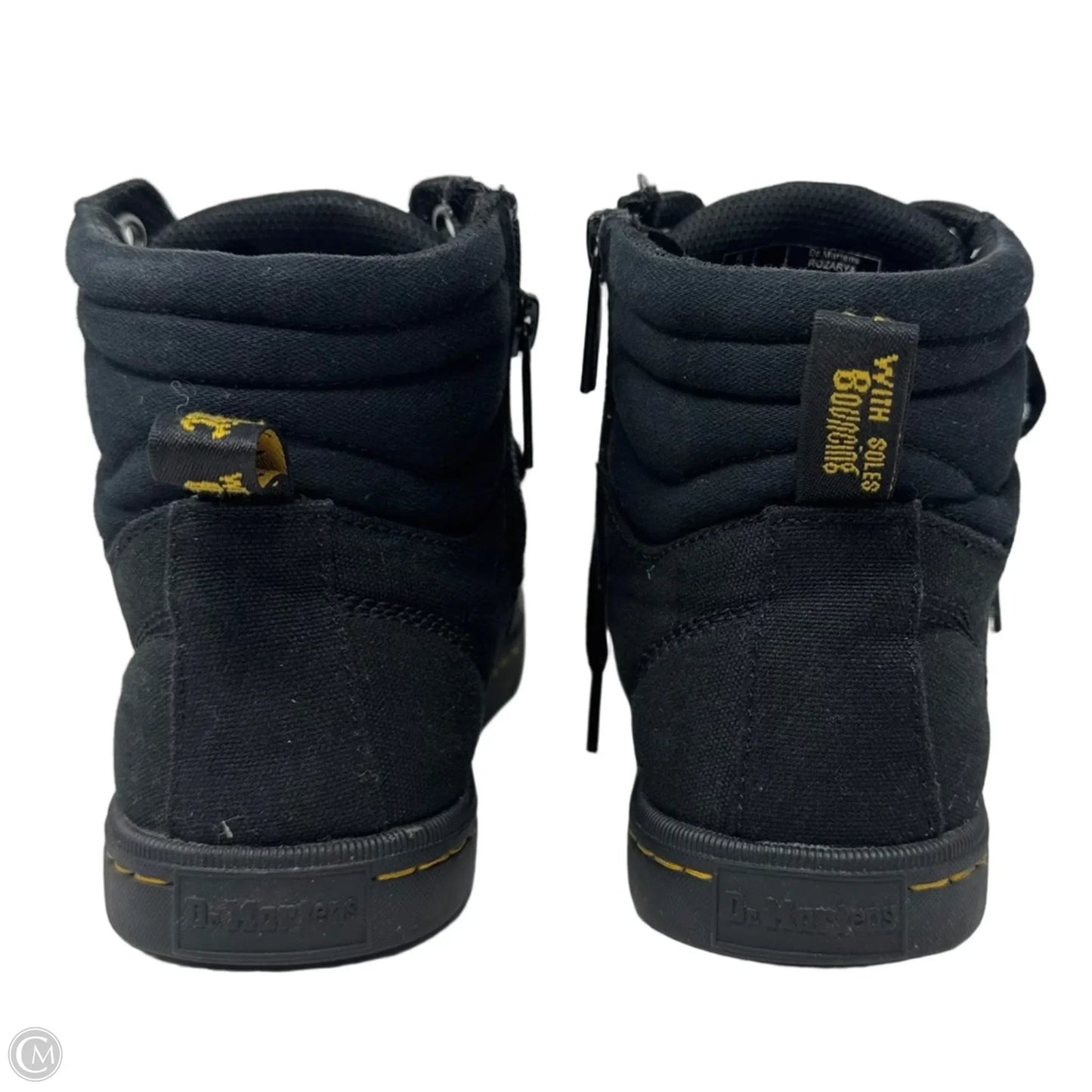 Roxarya Boots Designer By Dr Martens In Black, Size: 7