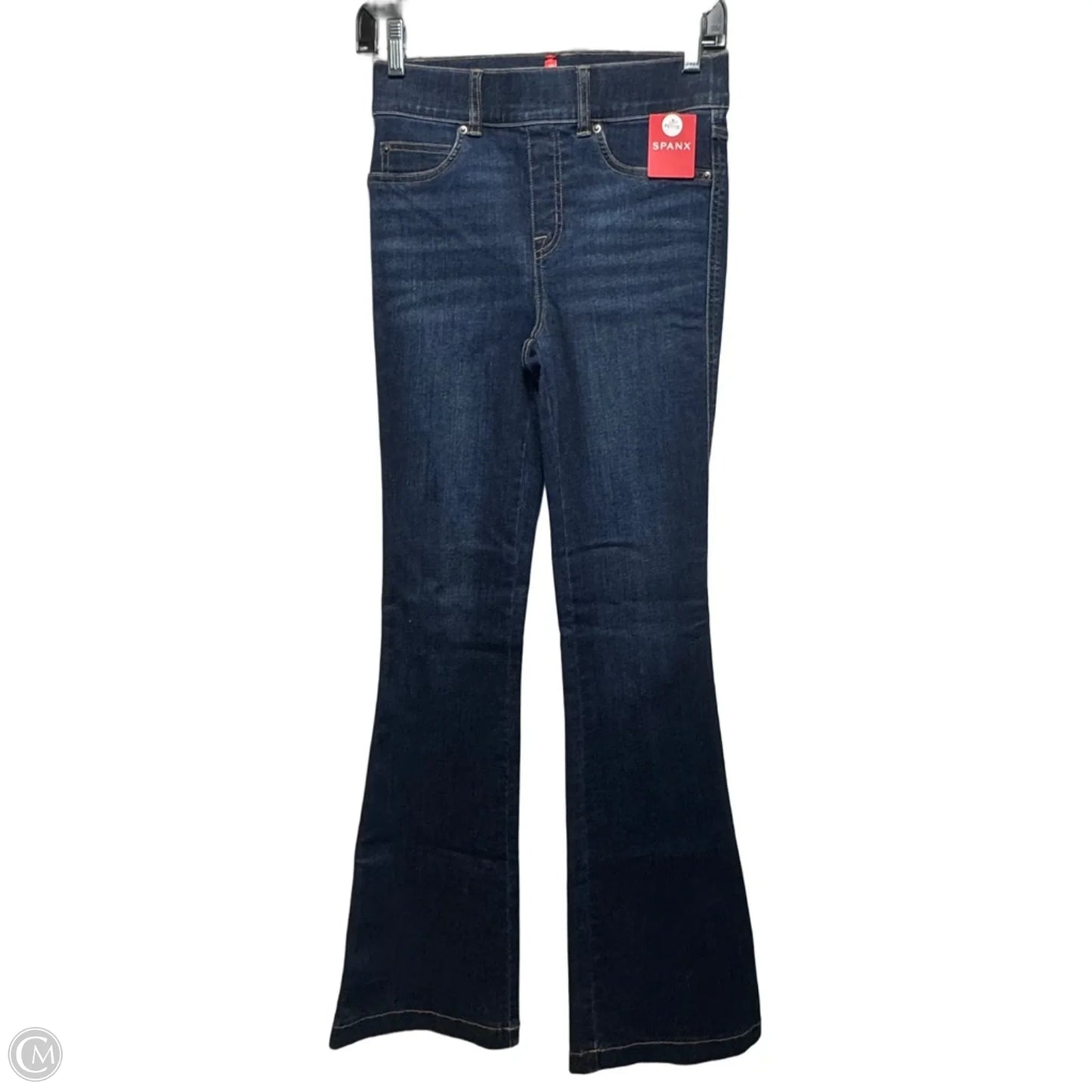 Jeans Flared By Spanx In Blue Denim, Size: Xs