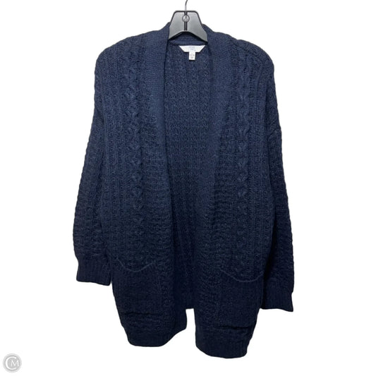 Sweater Cardigan By Time And Tru In Blue, Size: L