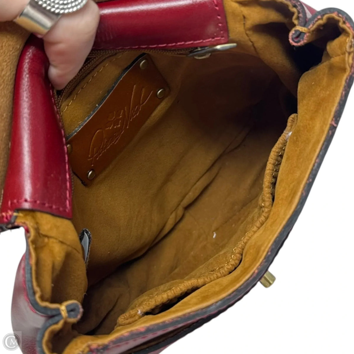 Rocca Saddle Crossbody Designer By Patricia Nash, Size: Small