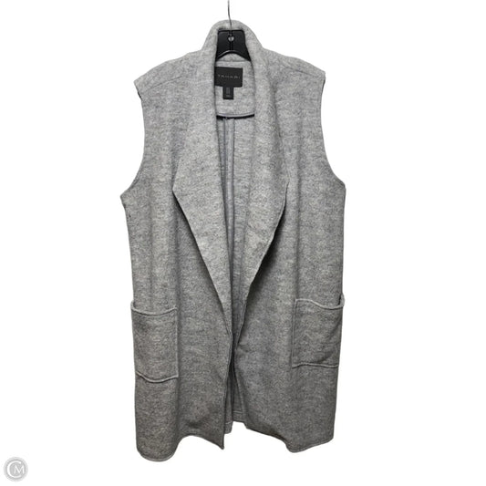 Vest Wool Blend By Tahari In Grey, Size: 1x