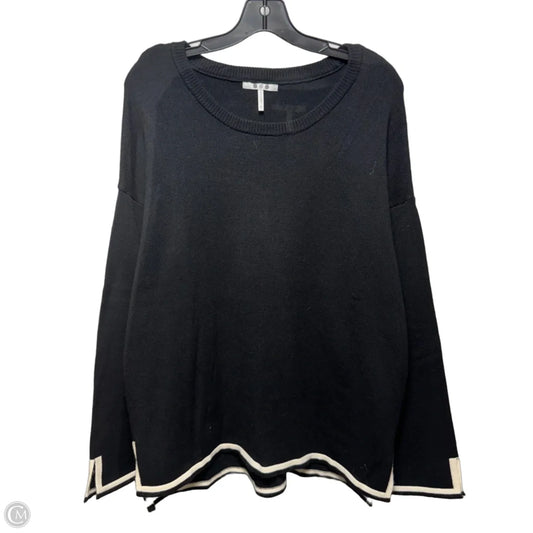 Sweater By Three Dots In Black, Size: Xl