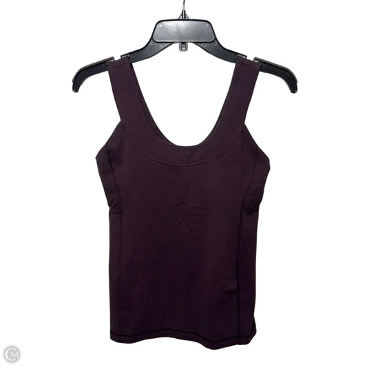 Athletic Tank Top By Lululemon In Purple, Size: 8