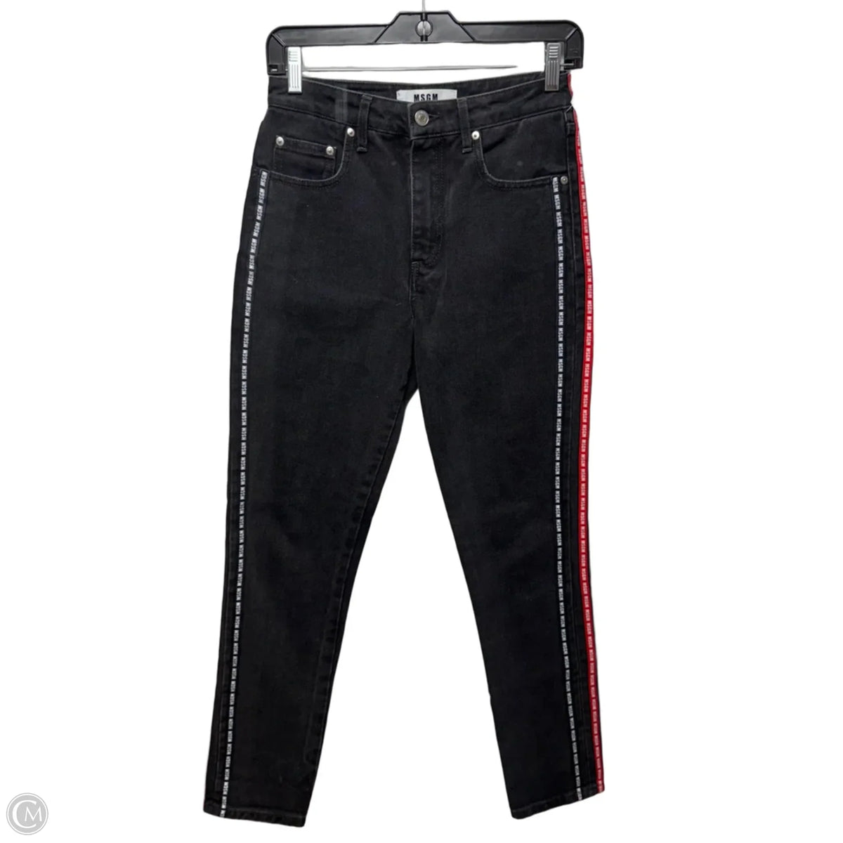 Jeans Straight By MSGM In Black, Size: M (40)