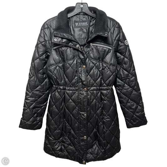 Coat Parka By Guess In Black, Size: S