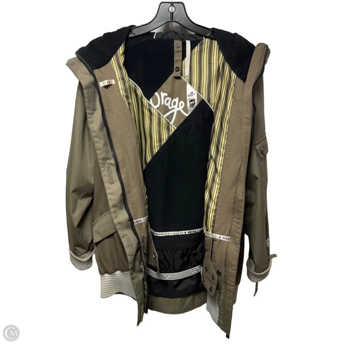 Vintage Ski Parka By Orage In Tan, Size: M