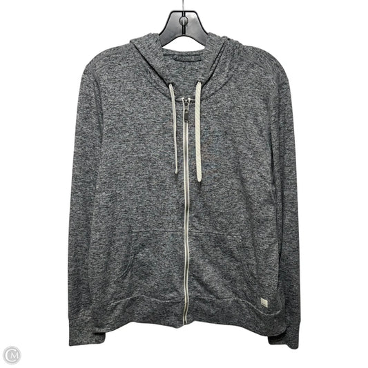 Athletic Sweatshirt Hoodie By Vuori In Grey, Size: L