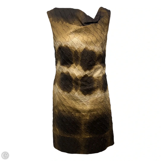 Textured Dress Designer By Escada Sport In Brown, Size: M (40)