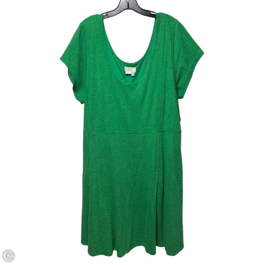 Dress Casual Short By Maeve In Green, Size: 3x