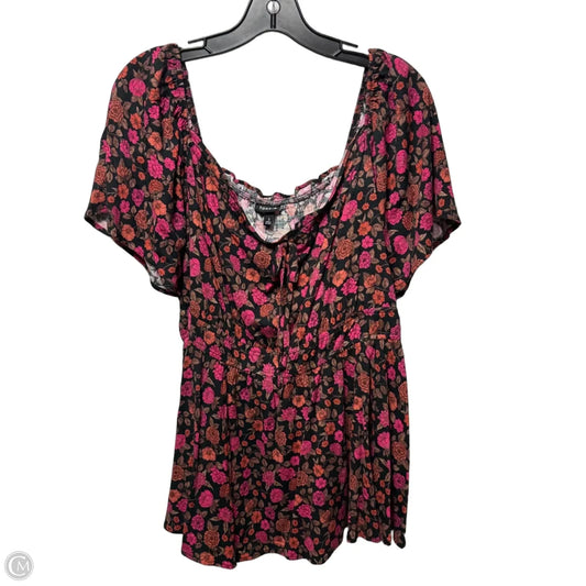 Top Short Sleeve By Torrid In Floral Print, Size: 3x