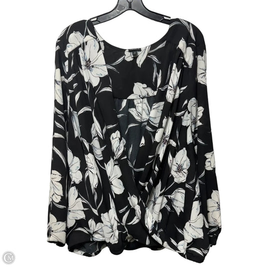 Top Long Sleeve By Torrid In Floral Print, Size: 4x