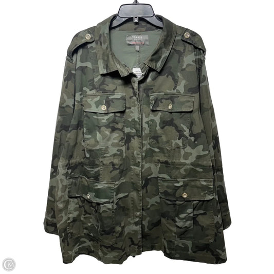 Jacket Utility By Torrid In Camouflage Print, Size: 4x