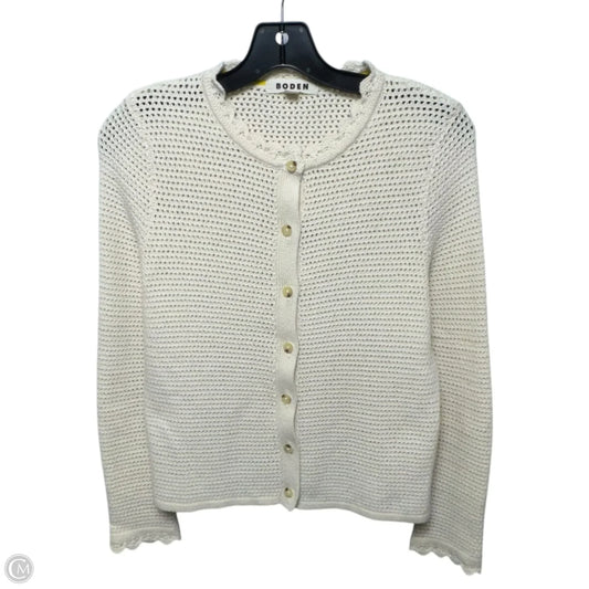 Sweater Cardigan By Boden In Cream, Size: S