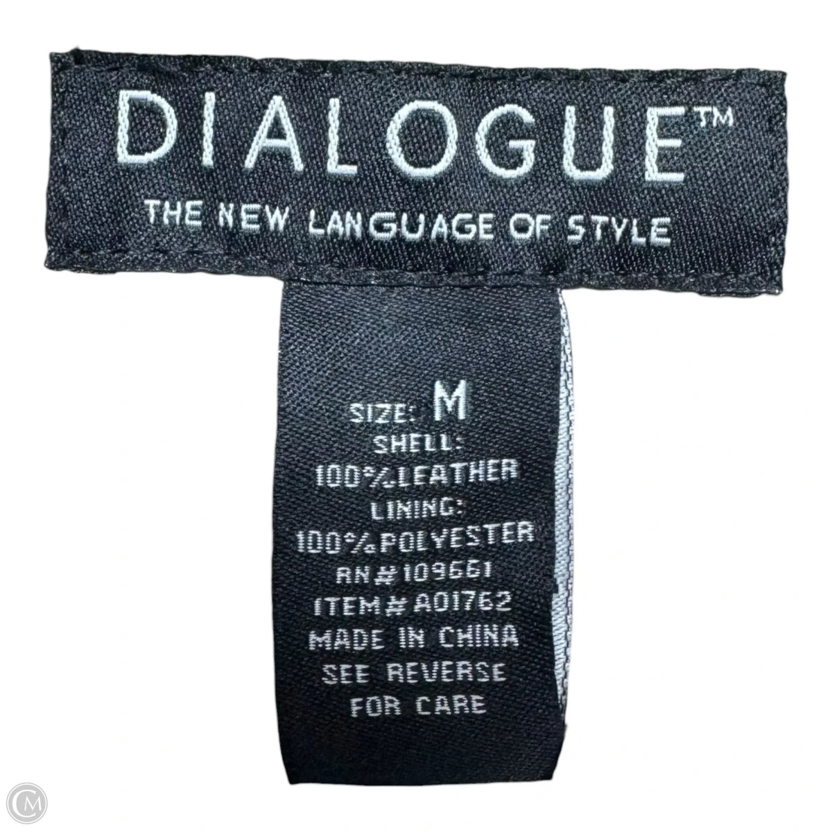 Jacket Leather By Dialogue In Tan, Size: M
